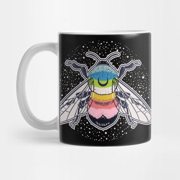 Queer Bee Proud LGBT Gay Pride Flag by Psitta